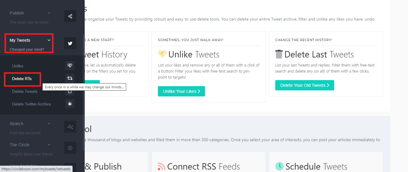 How to Delete all Retweets