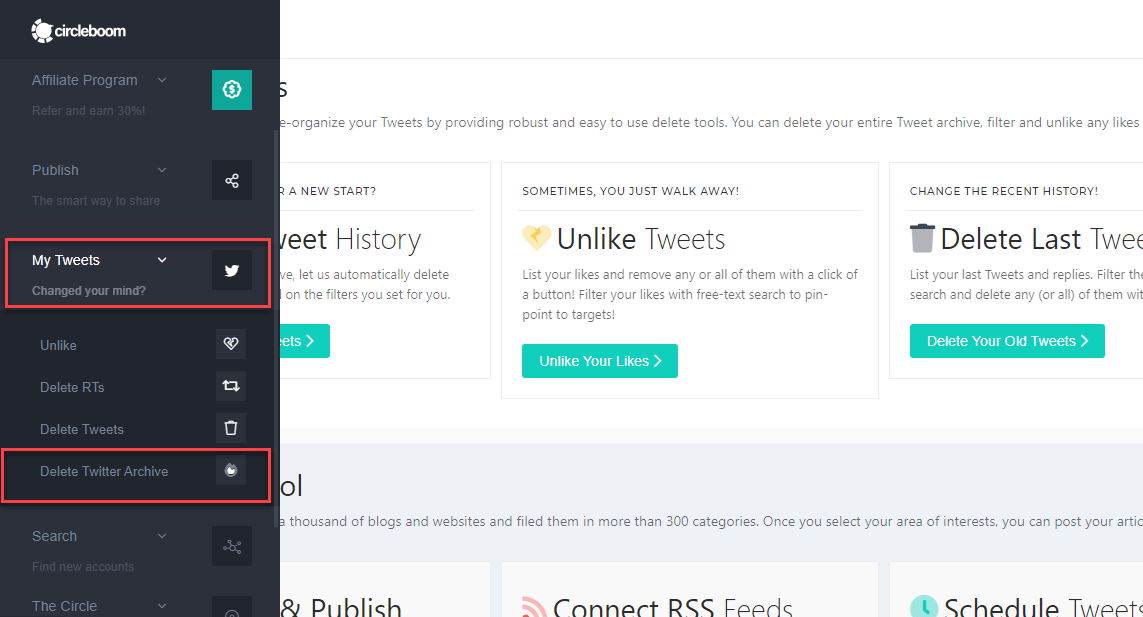 Delete Twitter Archive