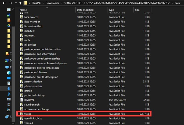 Find twitter.js extention file to embed it on CB Twitter Archive Eraser