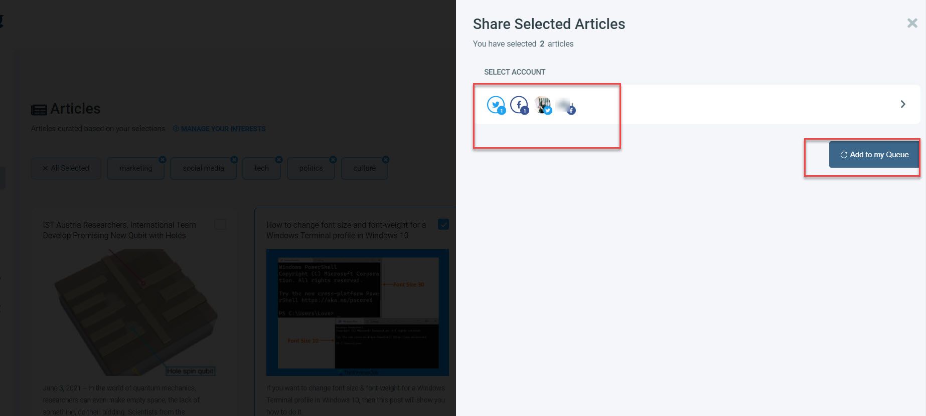You can go for scheduling posts on Twitter and Facebook for multiple accounts and even group those multiple accounts to rather then selecting them each time.