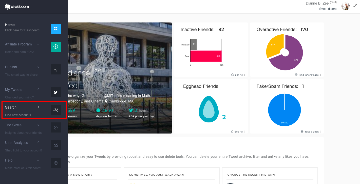 Circleboom is one of the ultimate Twitter management tools that can help you boost your Twitter profile.