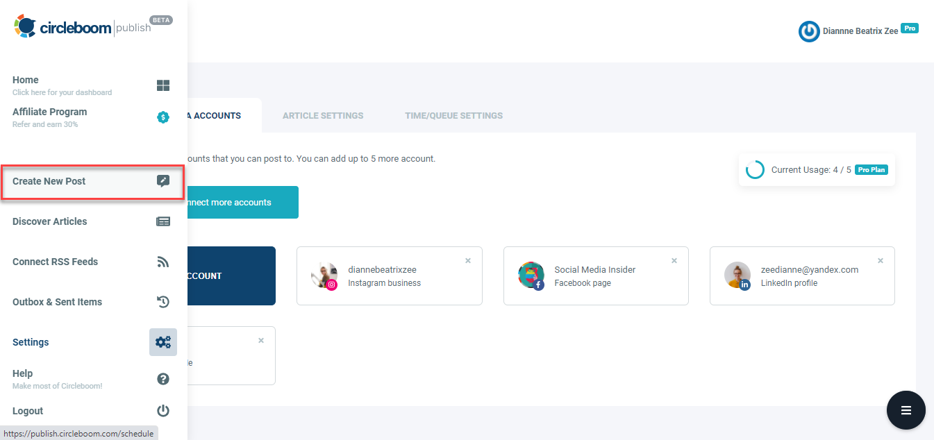 With Circleboom Publish's LinkedIn Scheduling Tool, you can schedule posts for a future date and time.