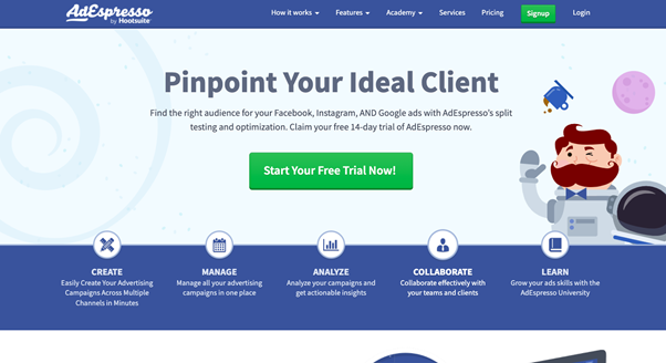 AdEspresso is a social media automation tool that can be handy for you!