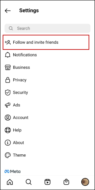 You can invite your Facebook friends to Instagram.