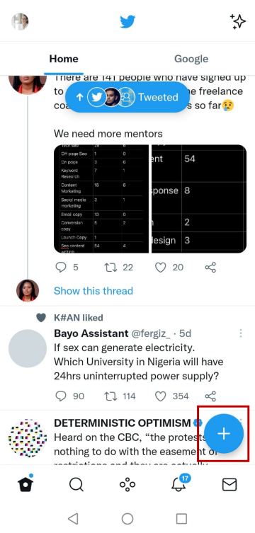 Click on "+" sign at the bottom right.