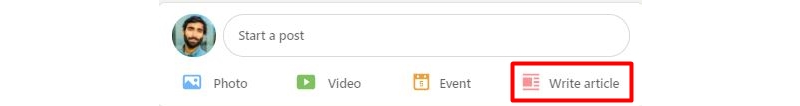 Write article on LinkedIn.