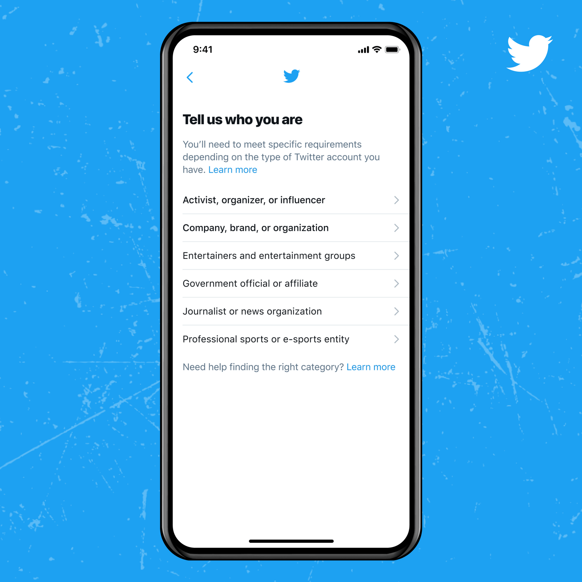 Twitter verification