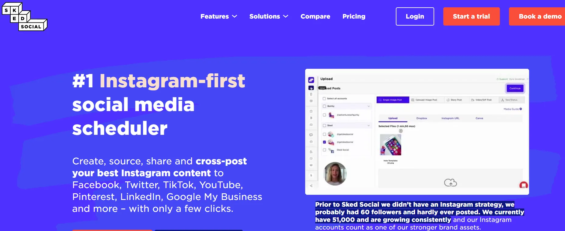 Sked Social is an Instagram-first scheduling tool