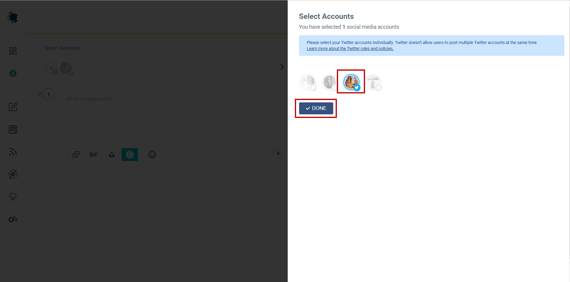 Twitter Thread Maker on Circleboom Publish.
