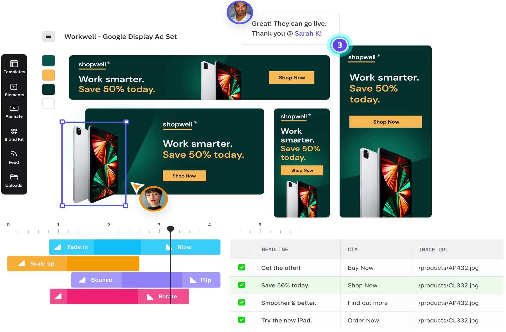 Creatopy is a content creation platform suitable for using on social media marketing campaigns