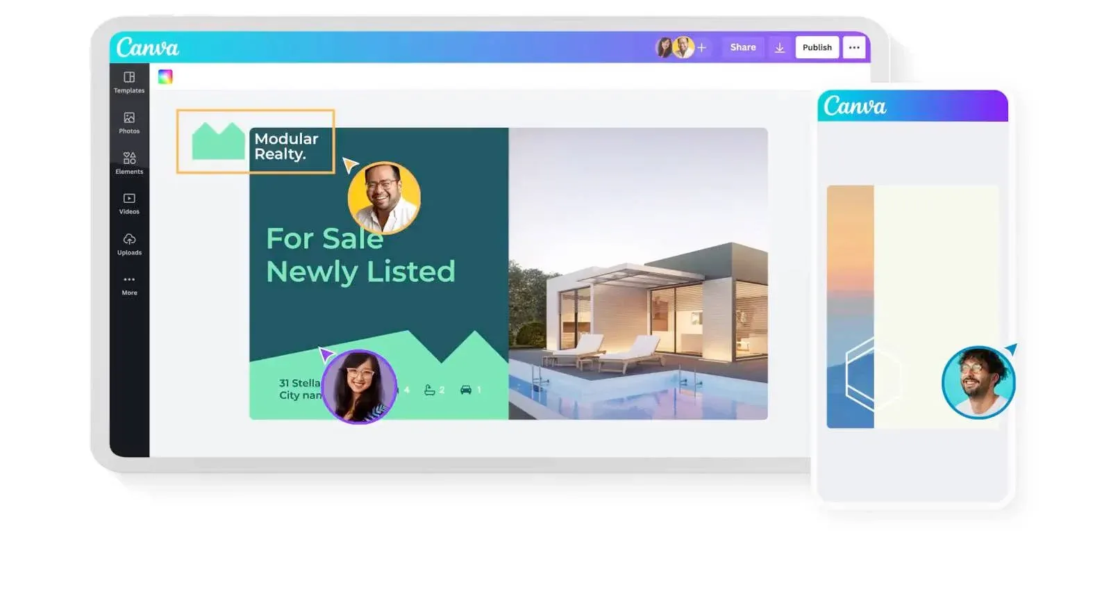 Canva is a content curation platform used also as a video marketing tool