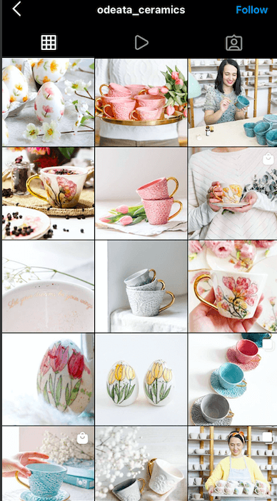 A shop on Instagram