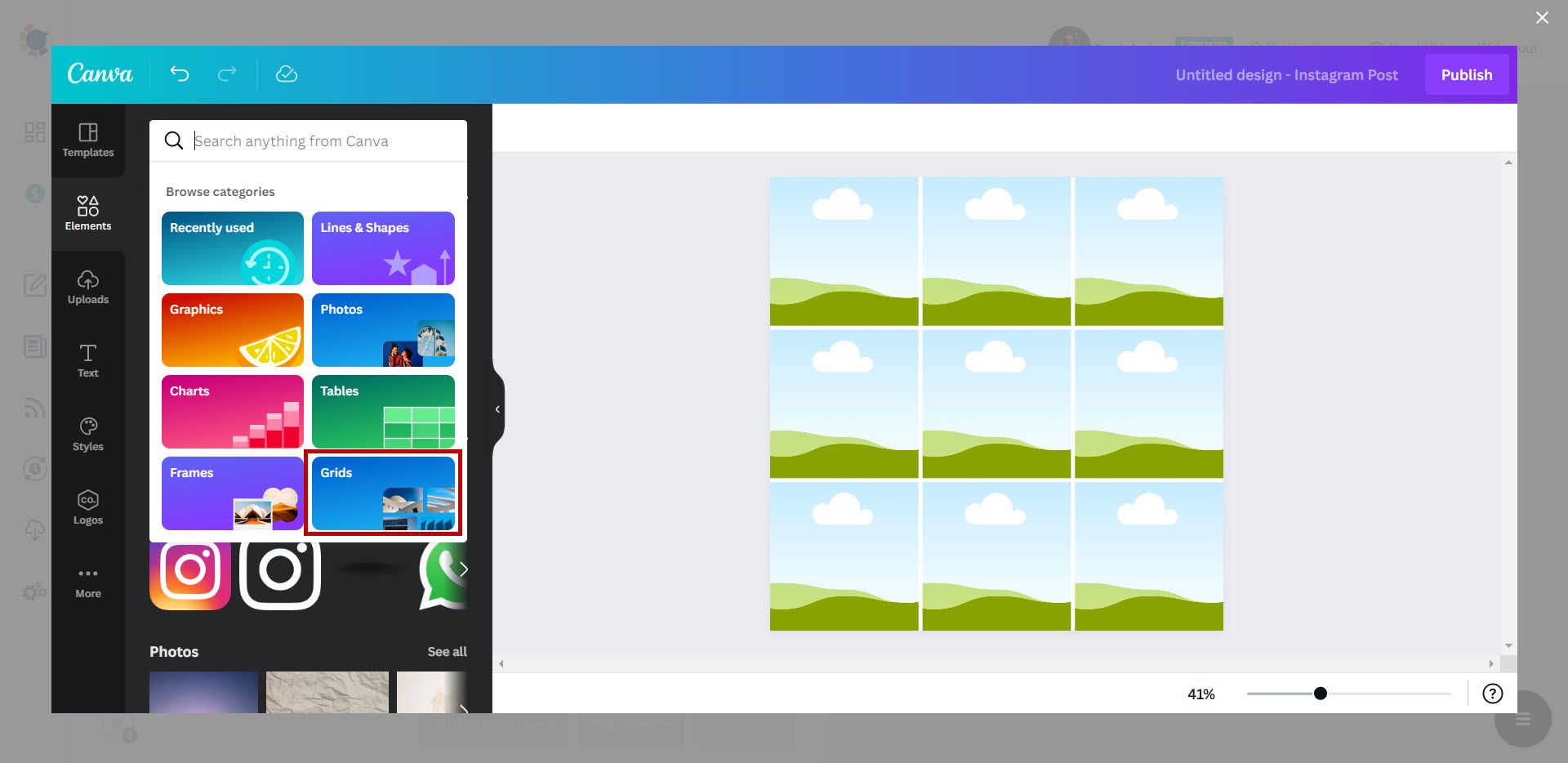 Make Instagram Grid Posts