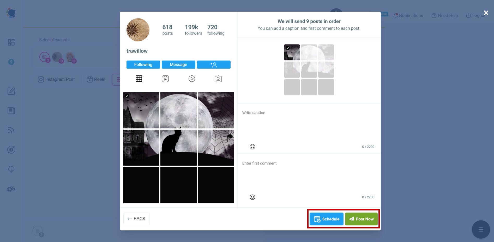 Schedule your Instagram posts.