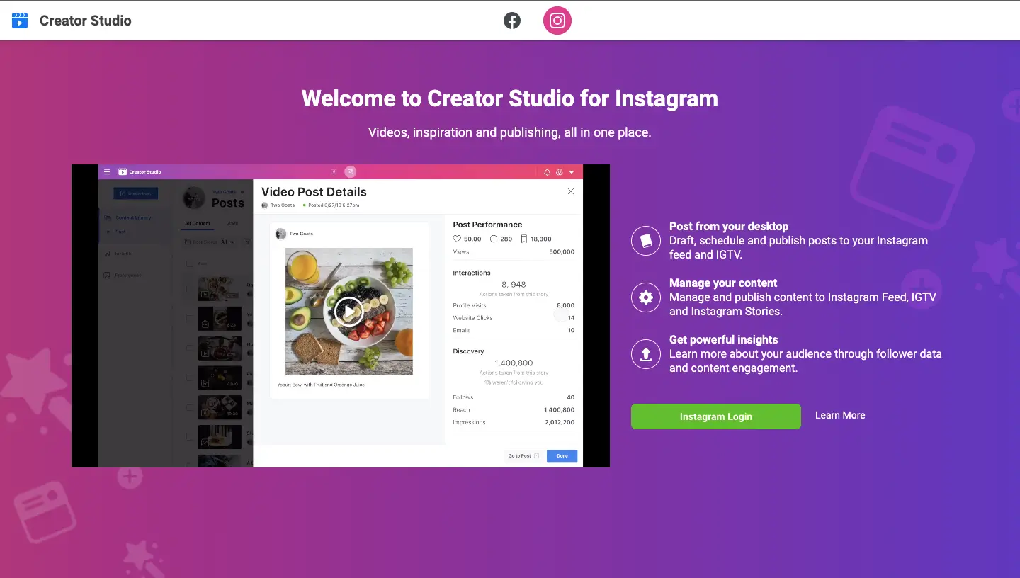 Meta Creator Studio