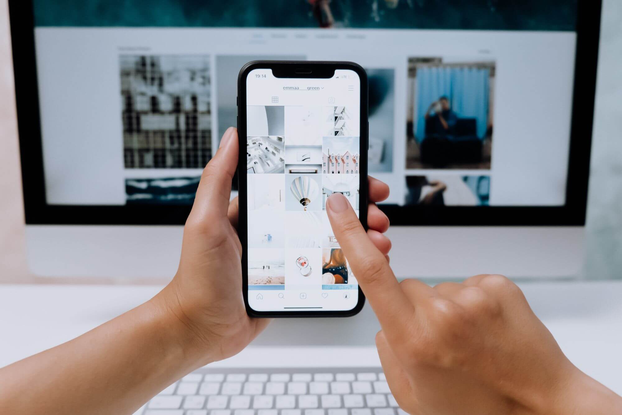Instagram photograph grid