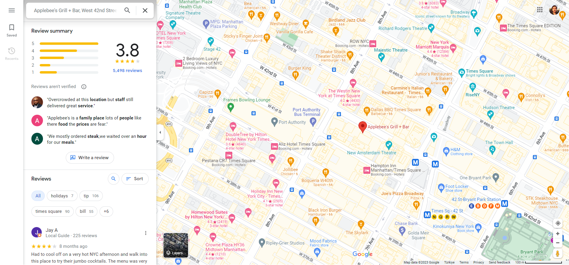 Google reviews