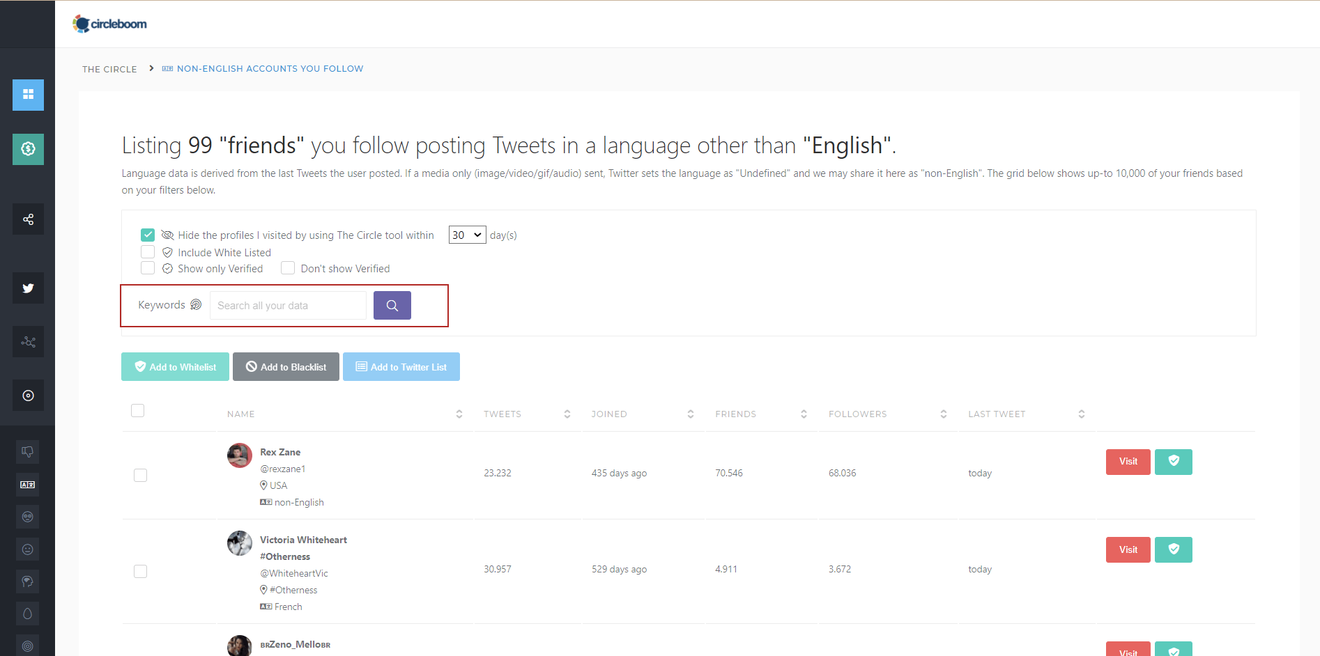 search by keyword