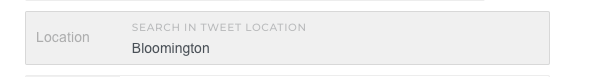 Search Twitter users by location