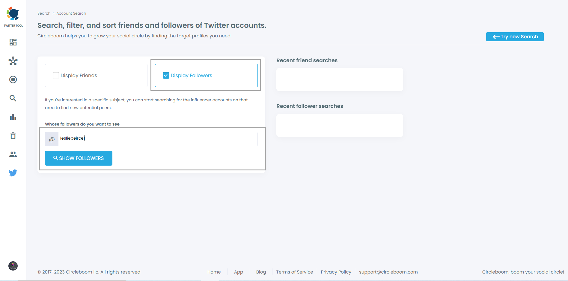Display Followers