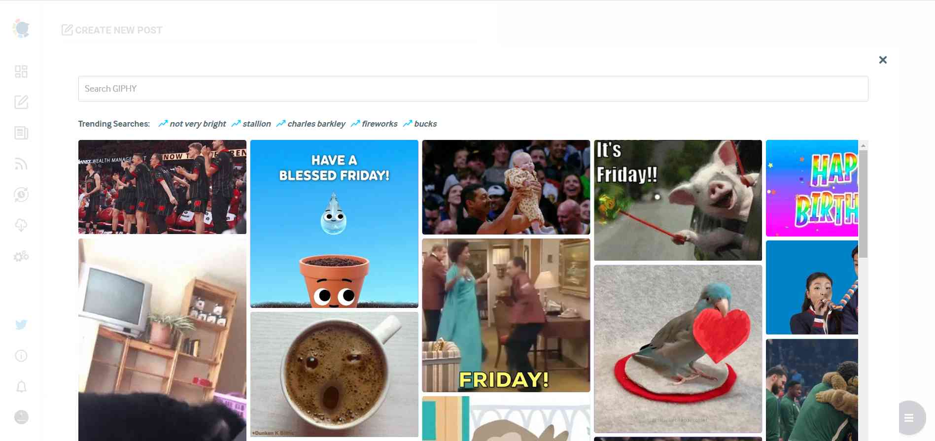 Find GIFs from Giphy.