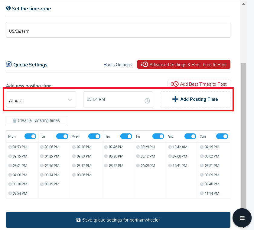 Circleboom lets you create your own calendar by manually entering the dates and times.