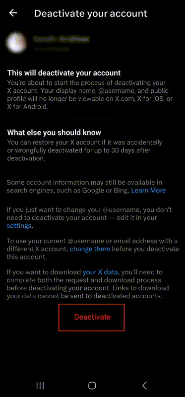 "Deactivate"