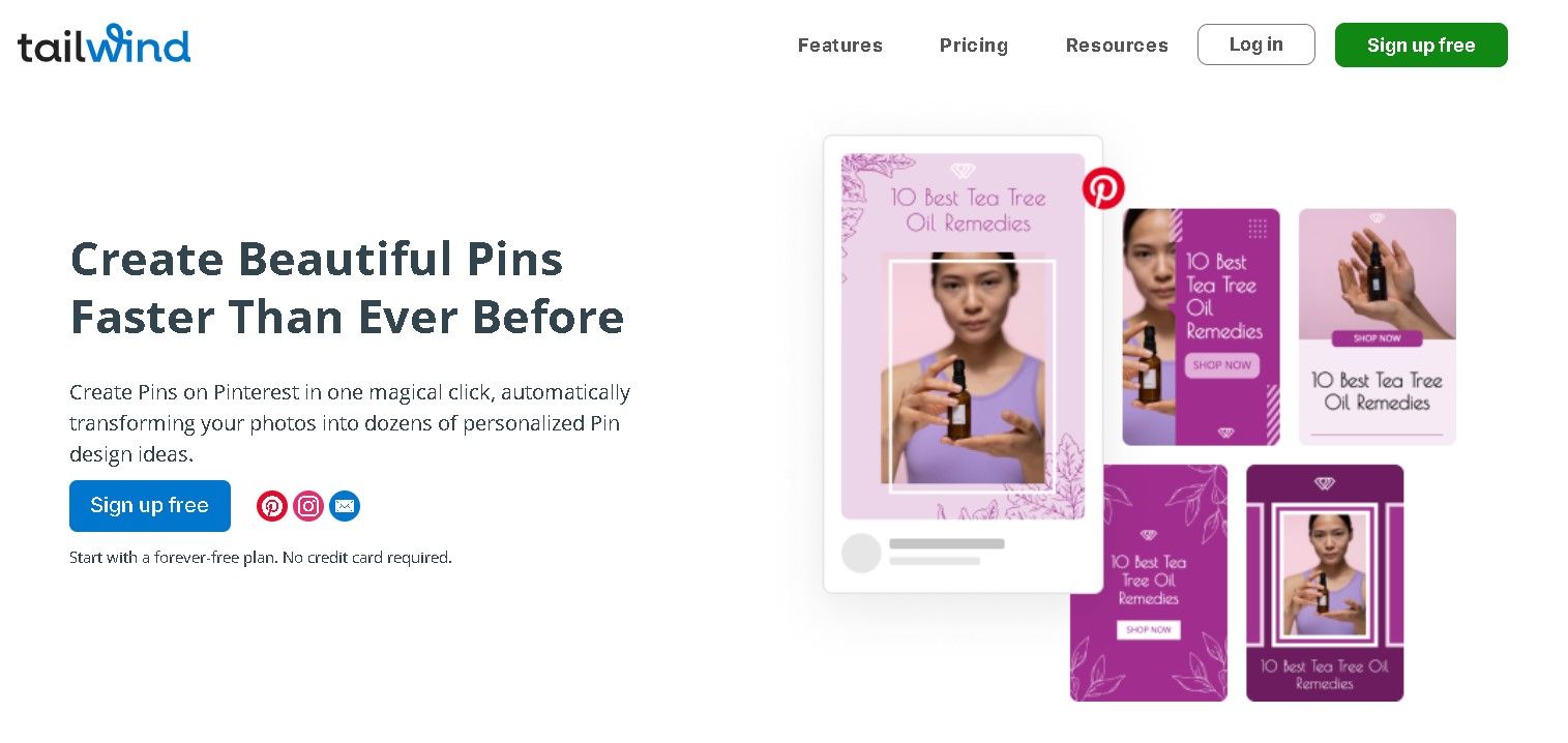 Tailwind is a tool for Pinterest automation.