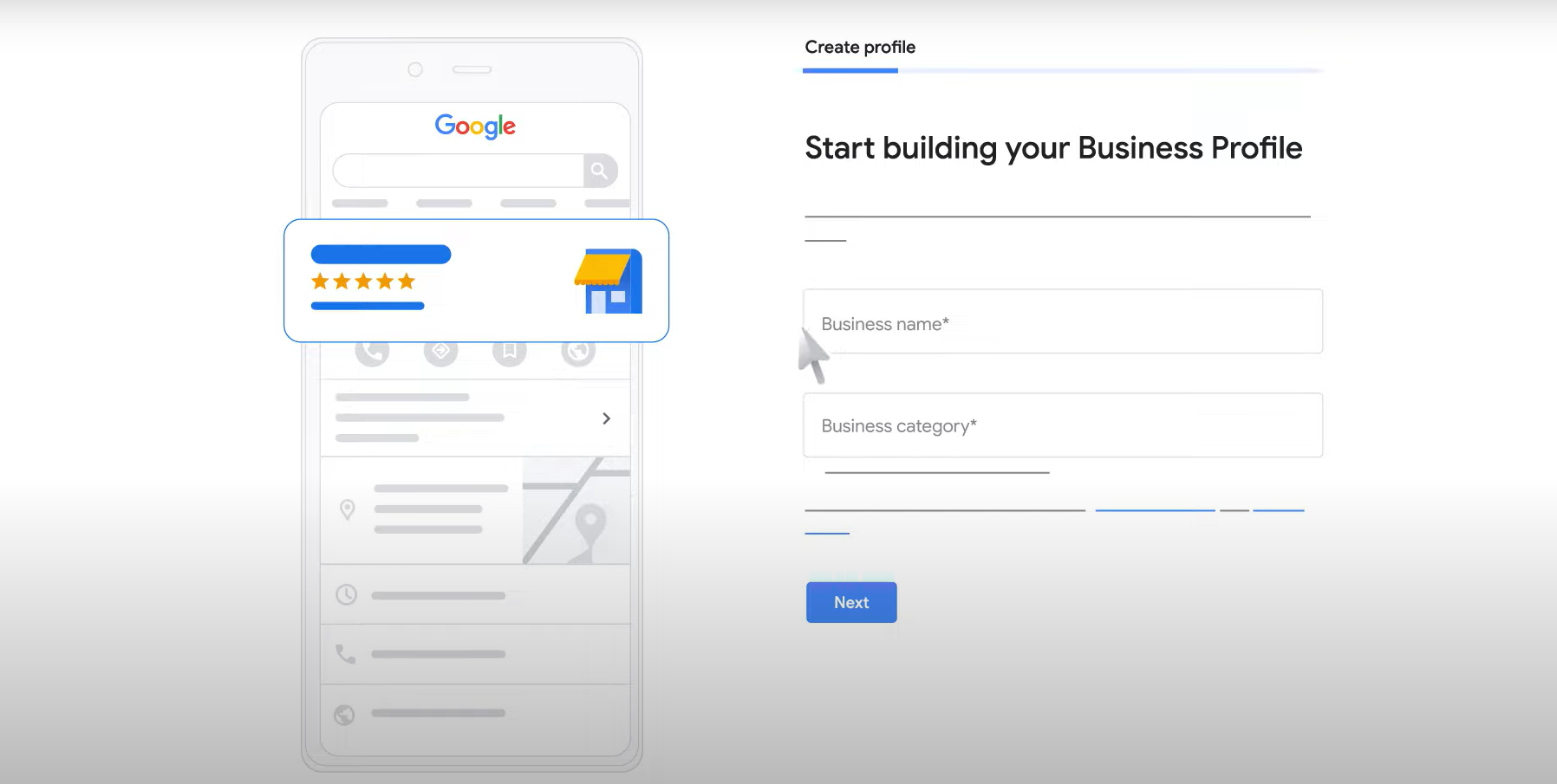 Enter your business name and address. If your business has multiple locations, you can add them later.