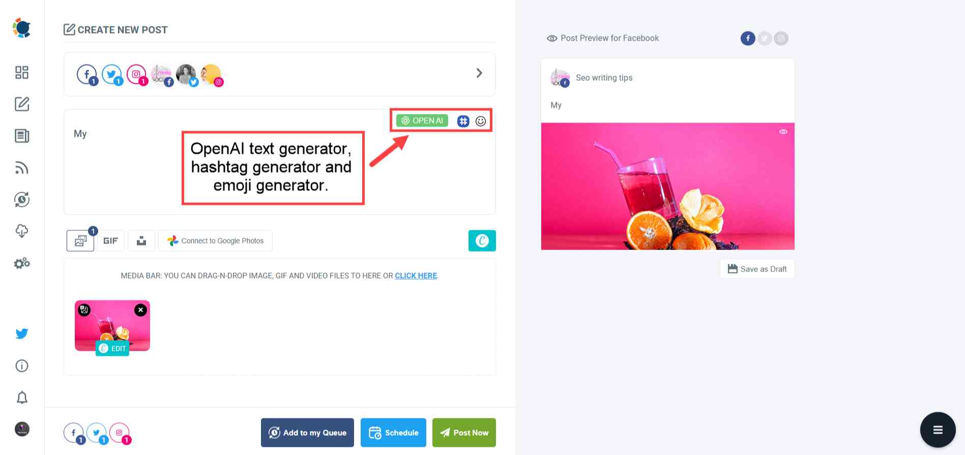 Extras for your curated Instagram content.