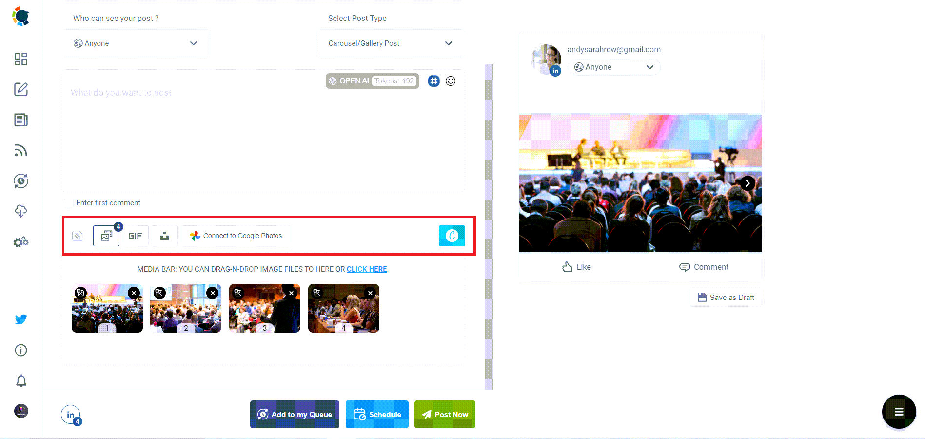 Circleboom's design tools help you with LinkedIn carousel posts