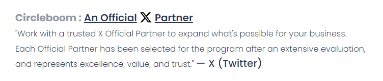 Circleboom - Official Partner of X