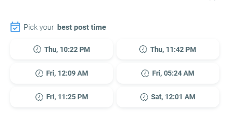 Best Post Time