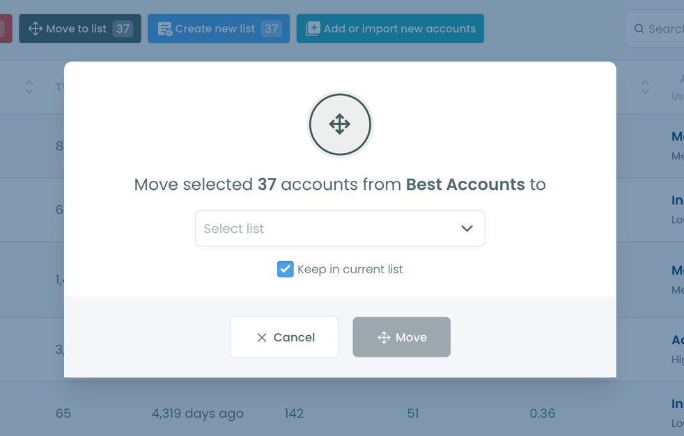 Move to List