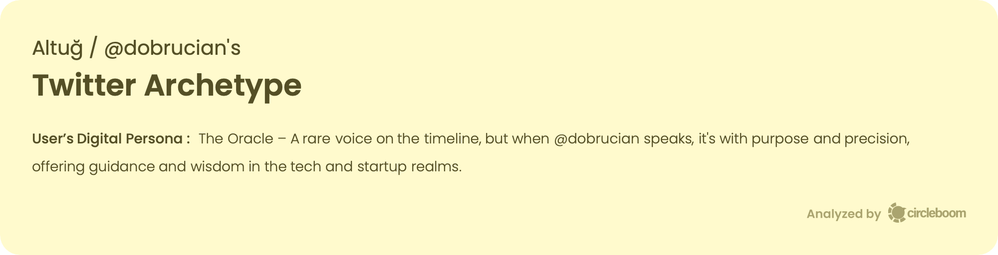 Twitter Archetype