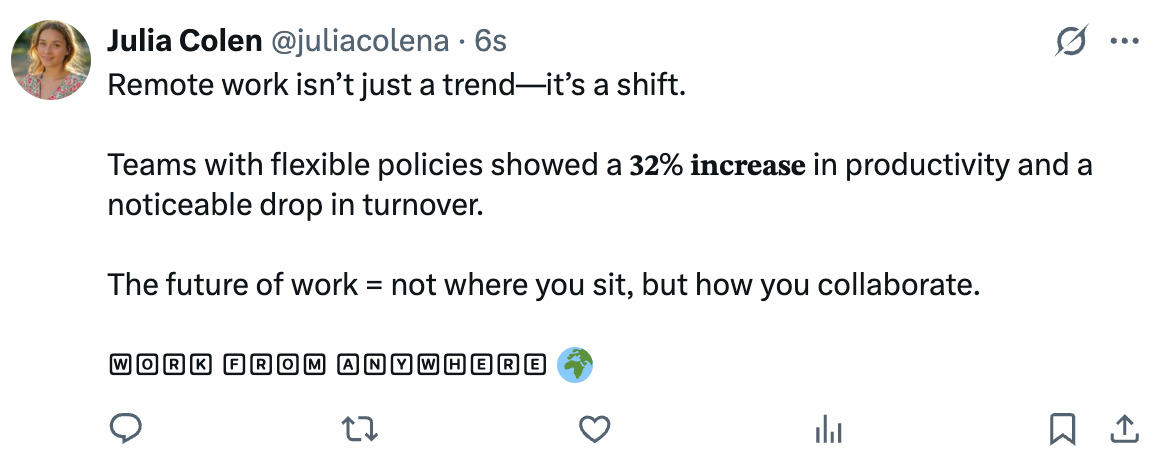 An Example Tweet