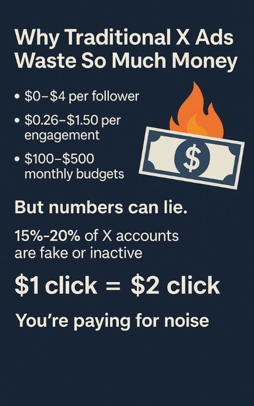 Traditional X Ads Waste Money!