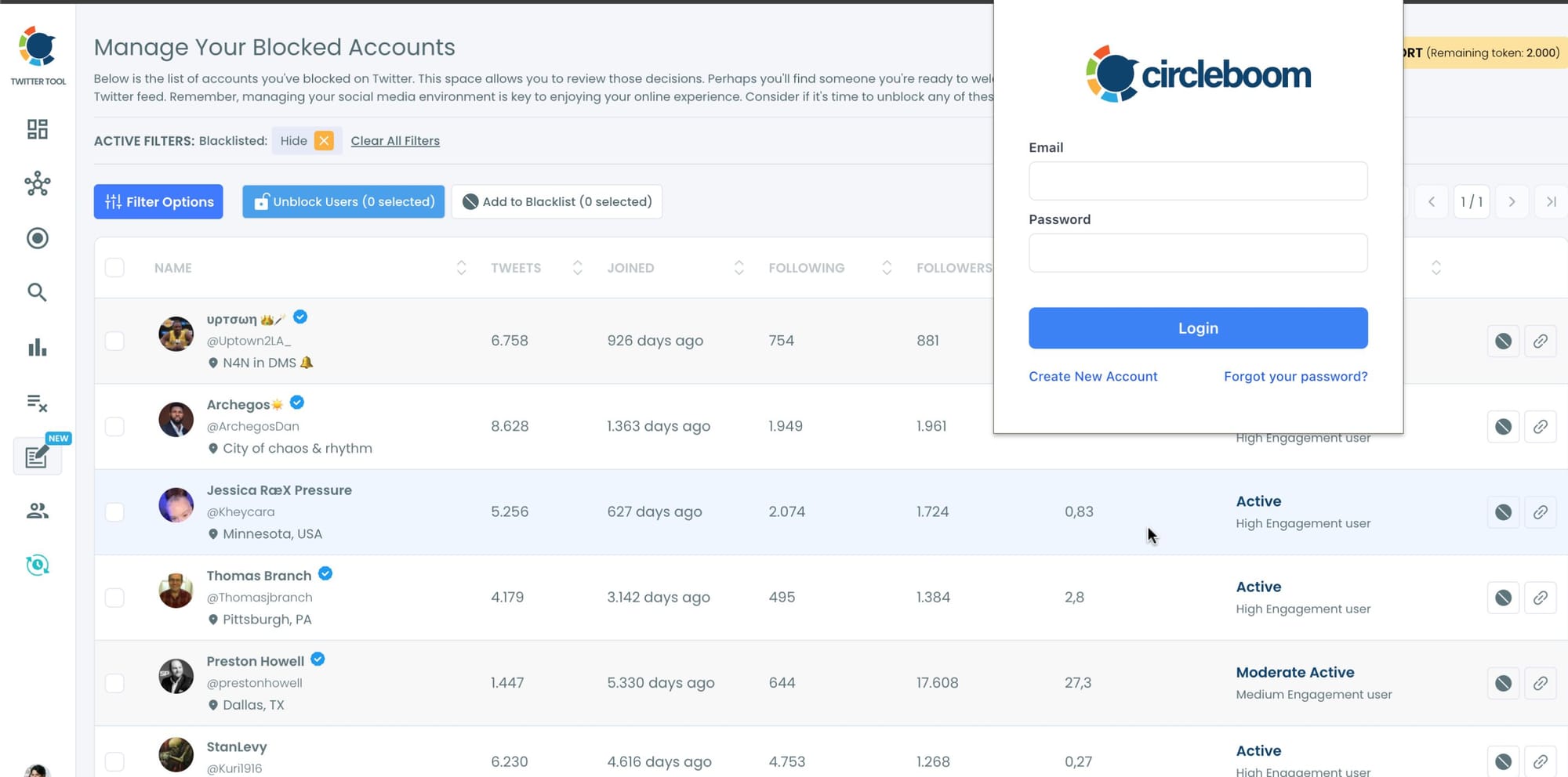 Circleboom Extension login