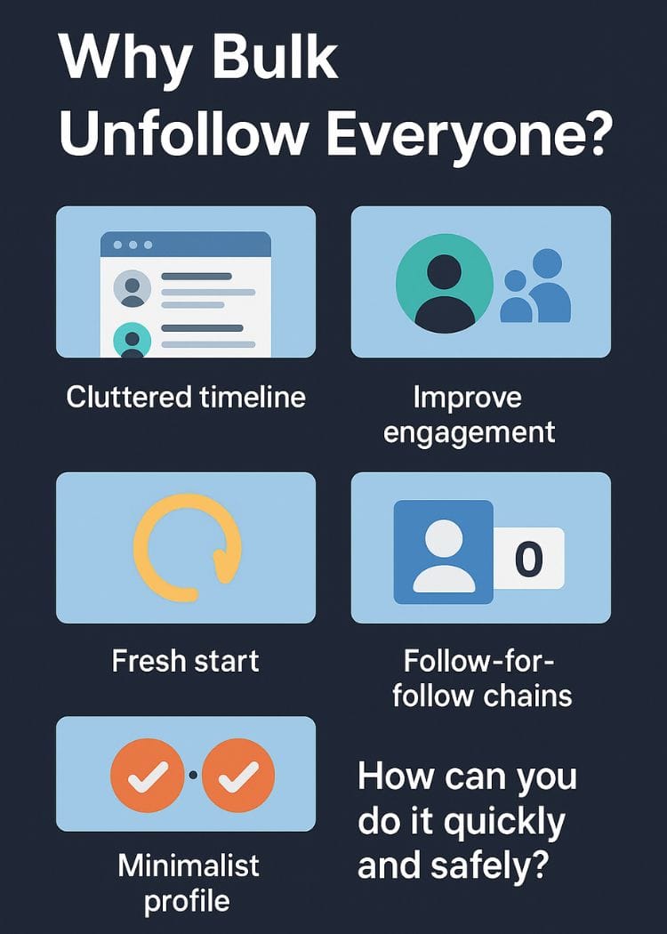 What’s the Easiest Way to Bulk Unfollow Everyone on Twitter Without Cluttering Your Timeline?