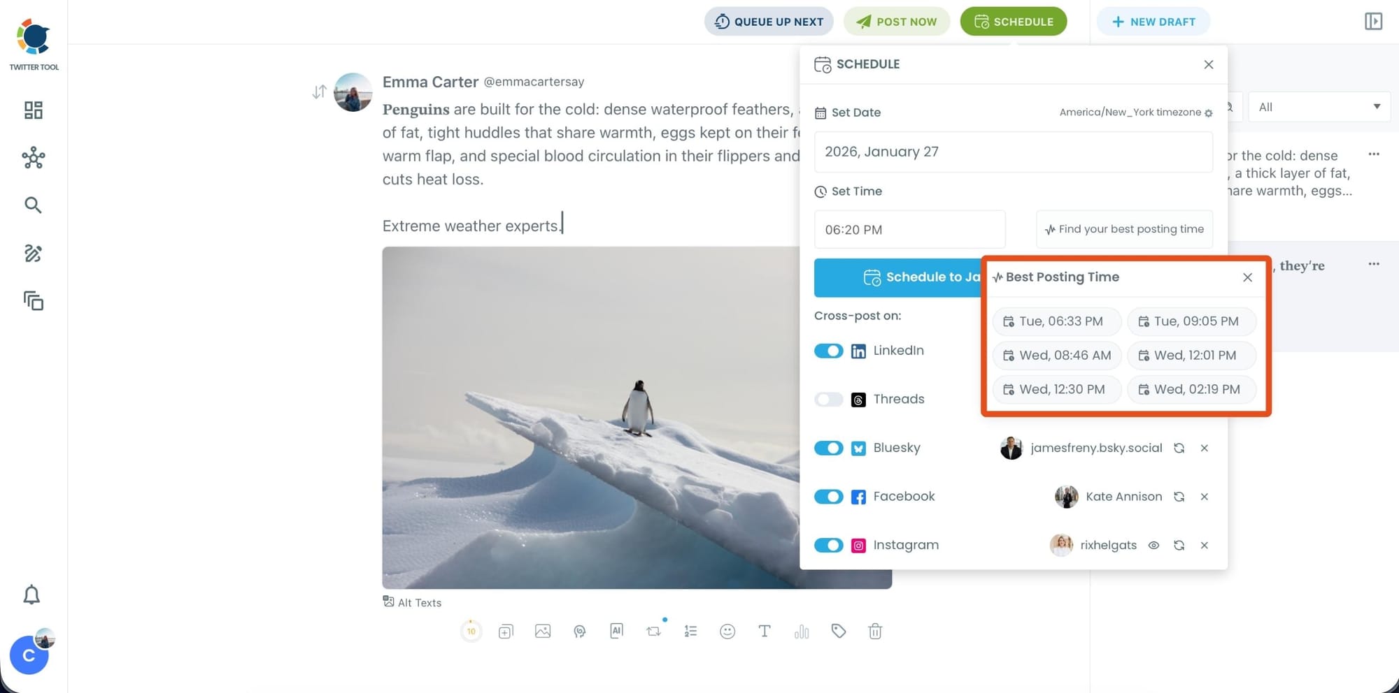 Find your best posting time
