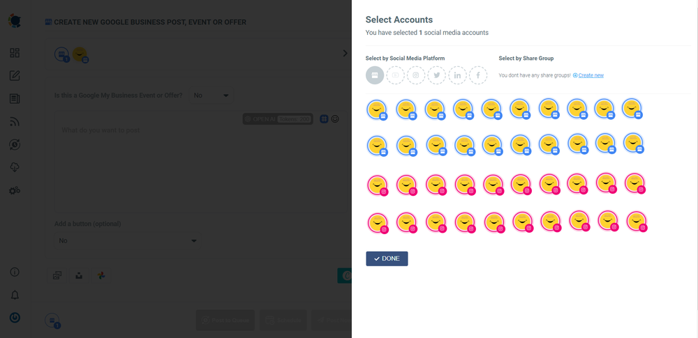 Manage multiple accounts in one place