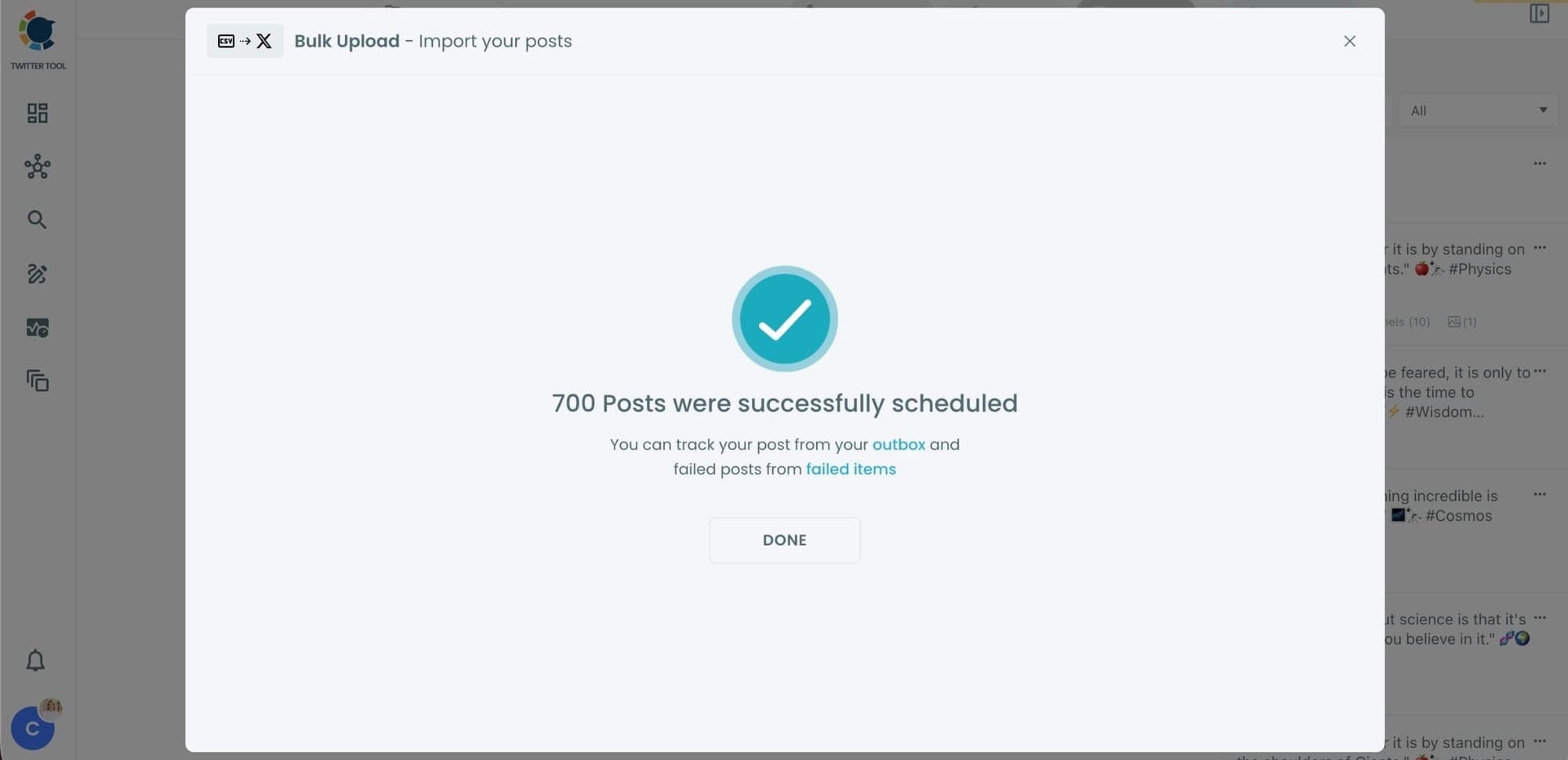 Scheduled Successfully