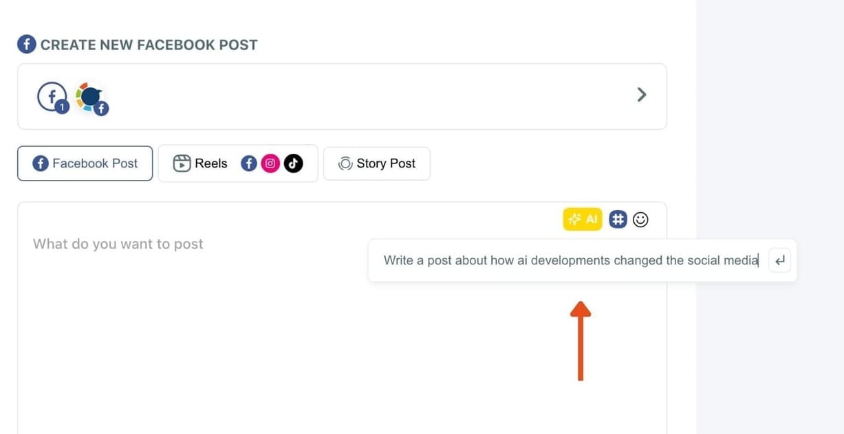 Write your Facebook post