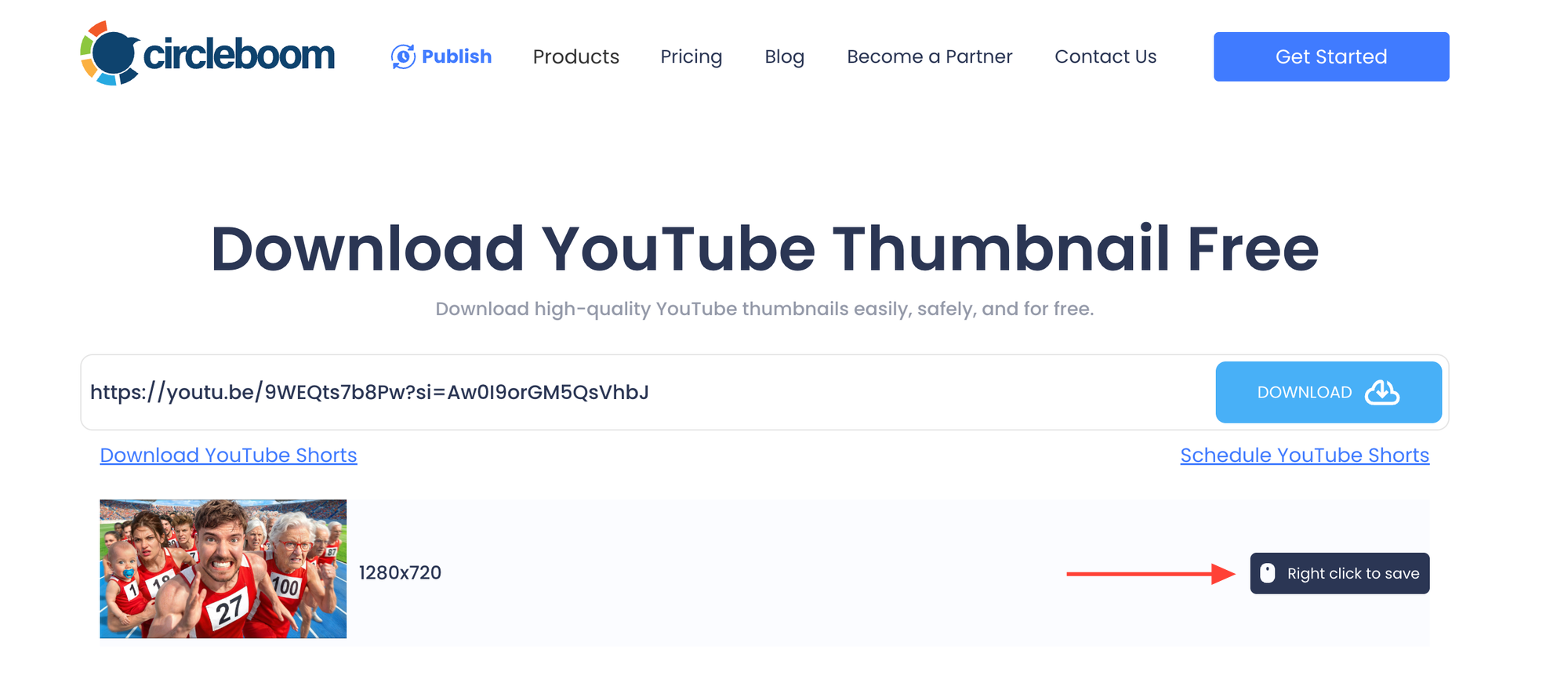 Download the Thumbnail