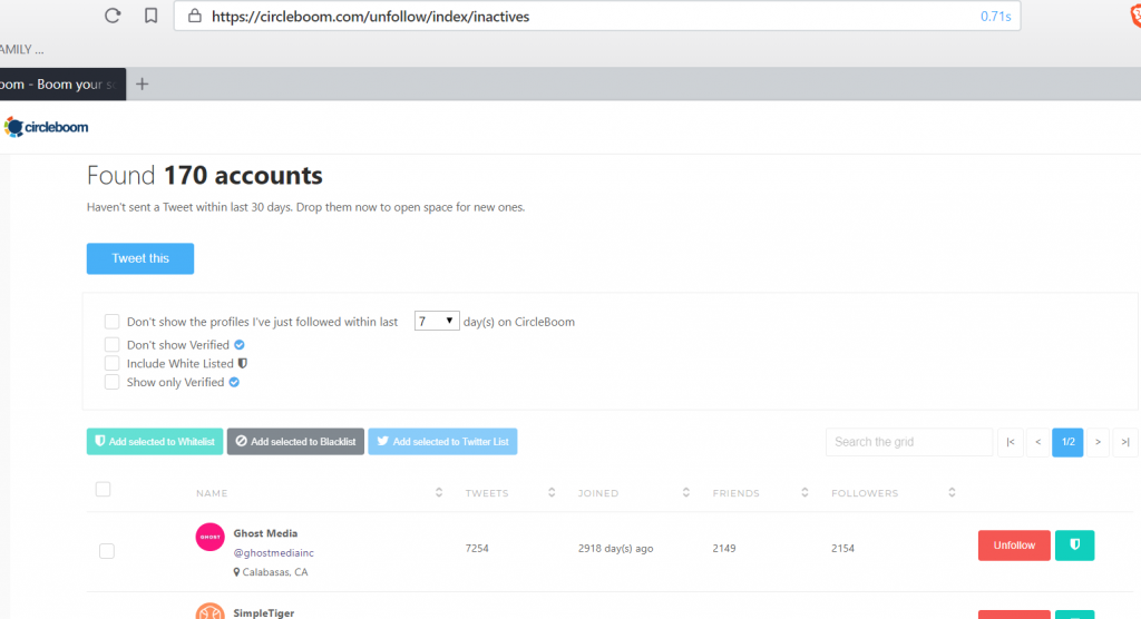 Inactive username